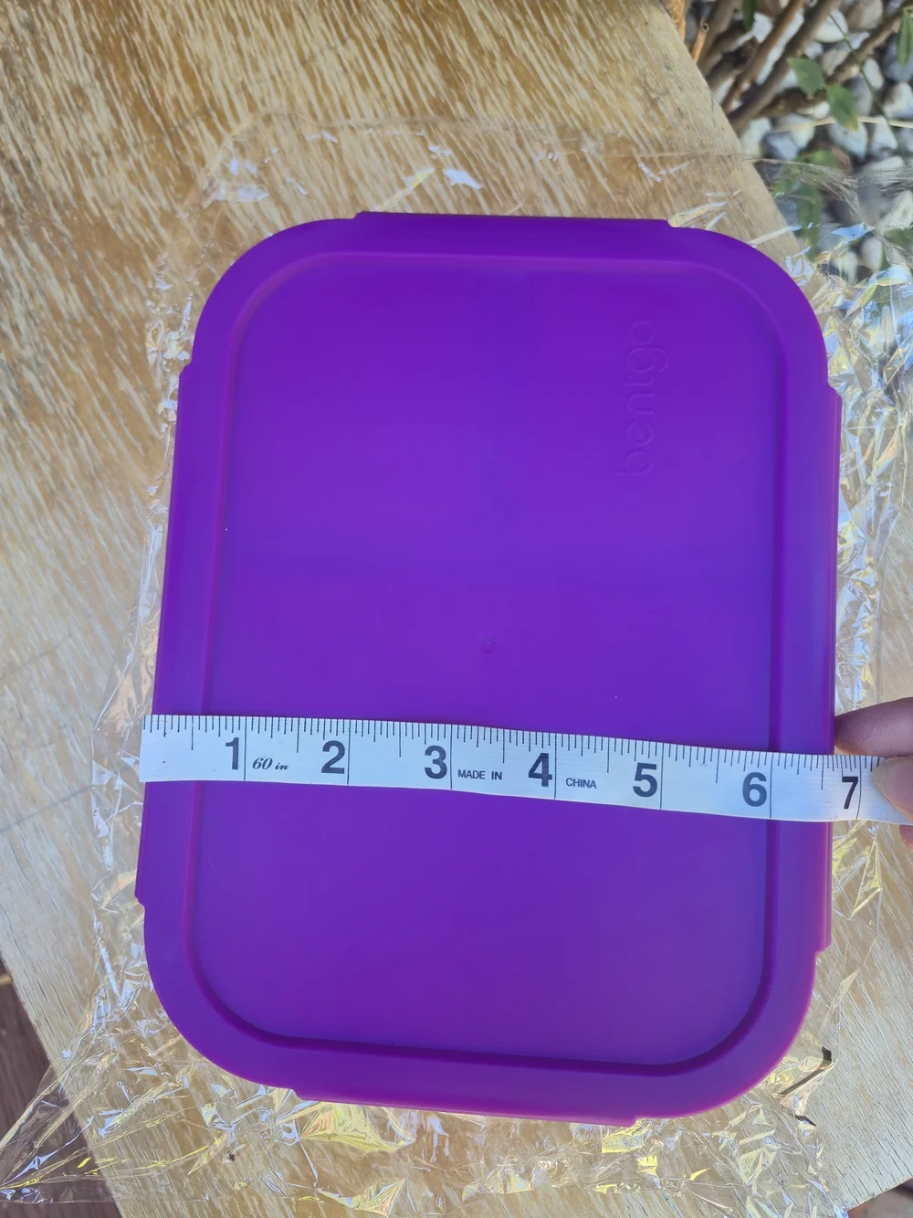 Bentgo Glass 3-Compartment Meal Container with Purple Lid